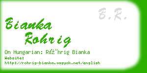 bianka rohrig business card